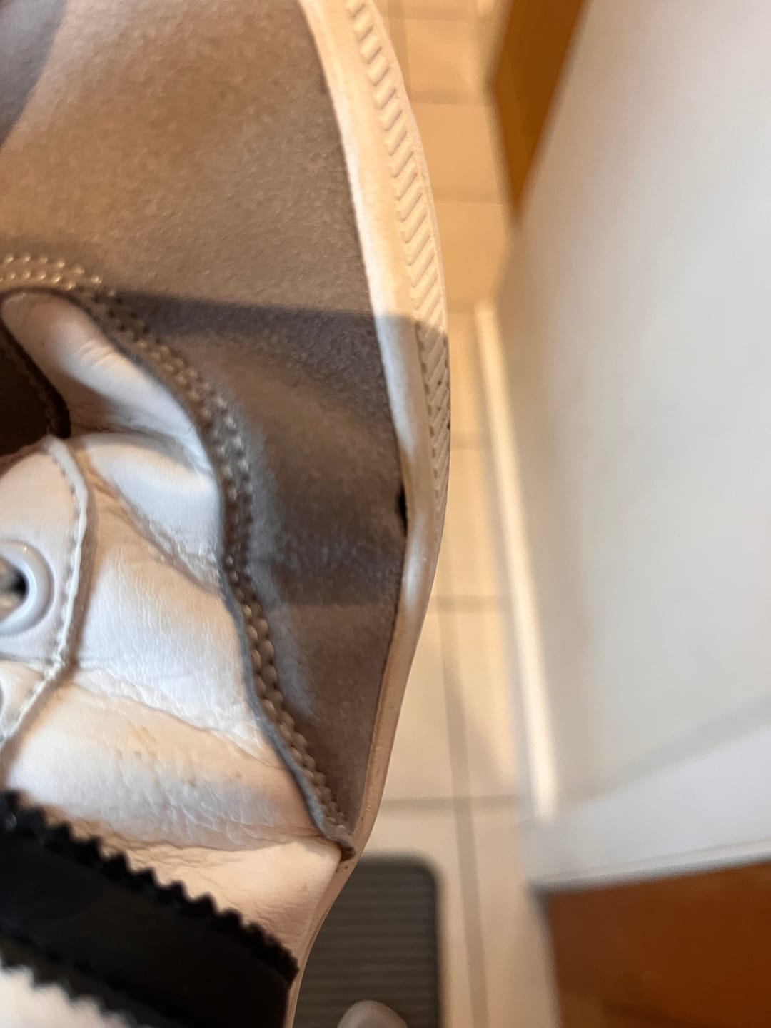 Customer photo review of ZZFABER Adult Soft Fiber Leather Barefoot Shoe
