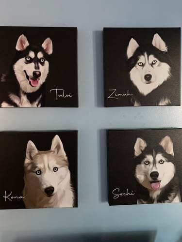 Customer photo review of Pet Art Canvas Wrap