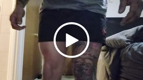 Customer video review of Quads of the Gods | Black/Red Leg Day Shorts | Stay Shredded