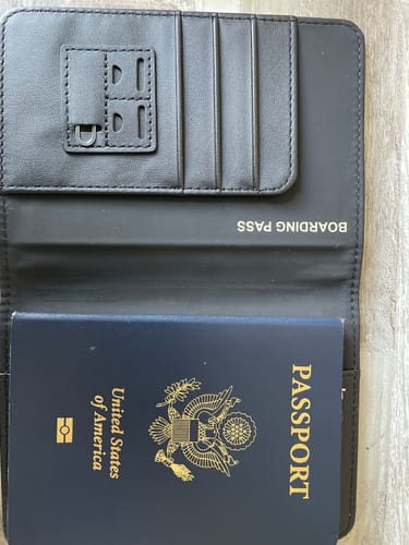 Customer photo review of Trackable Passport Cover