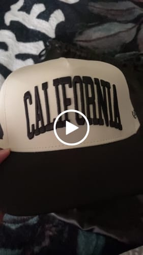 Customer video review of CALIFORNIA SNAPBACK - OFF WHITE EDITION