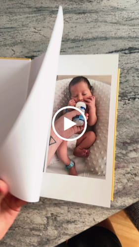 Customer video review of Custom Baby Book