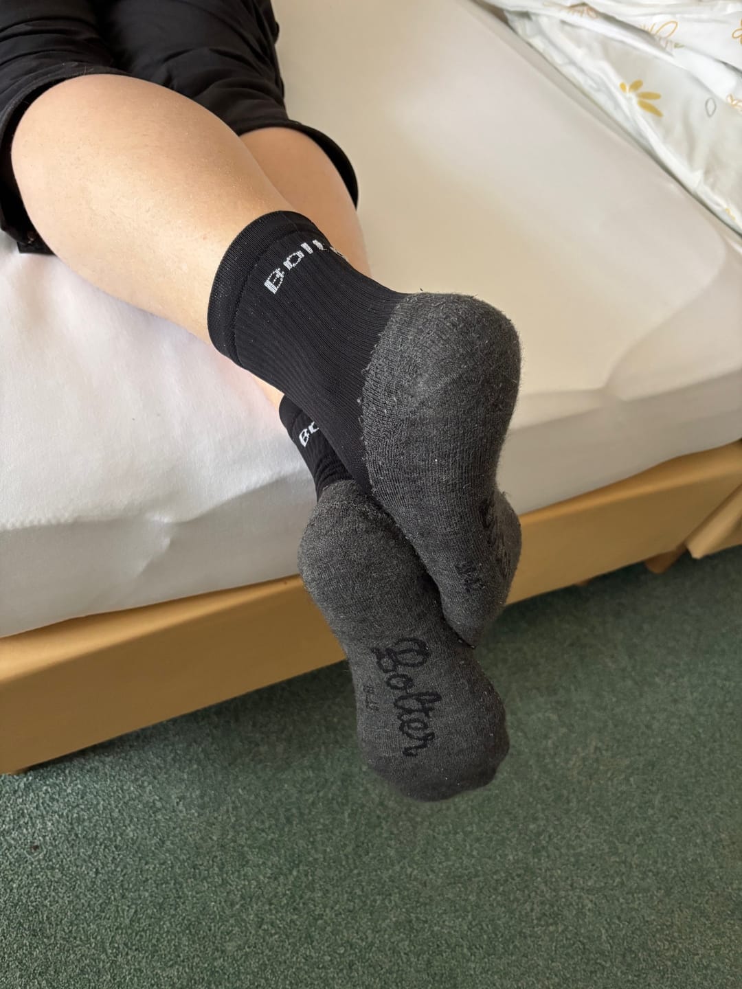 Customer photo review of Sport-Kurzsocke aus Merinowolle und Seide mit Stützfunktion