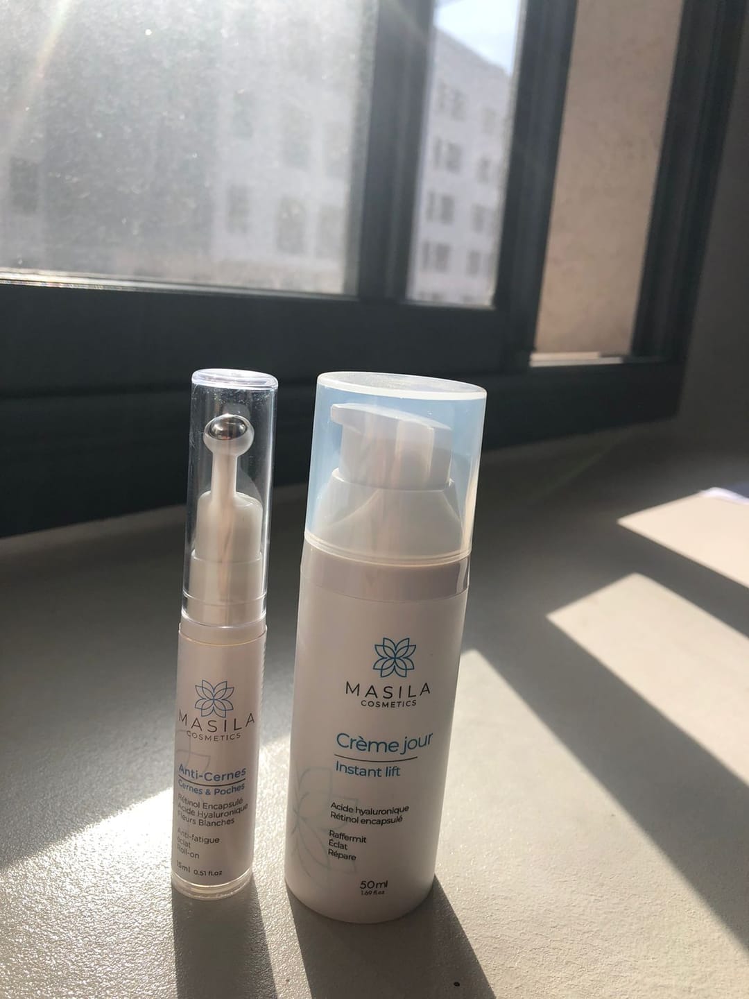 Customer photo review of Coffret Anti Age Complet - Crème jour & Contour des yeux & Écran