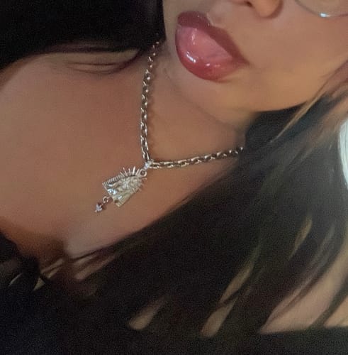 Customer photo review of VIRGIN MARY PENDANT