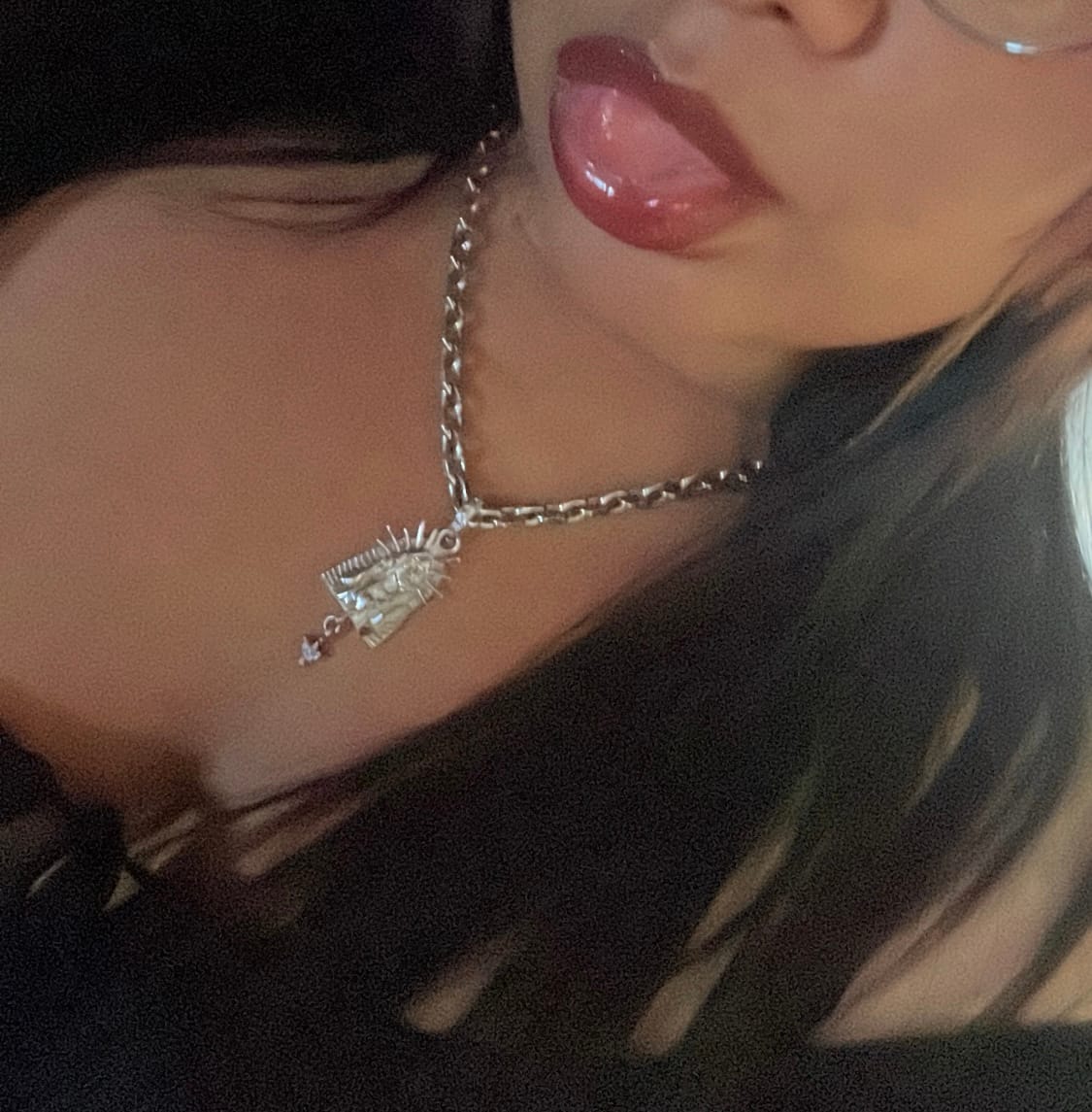 Customer photo review of VIRGIN MARY PENDANT