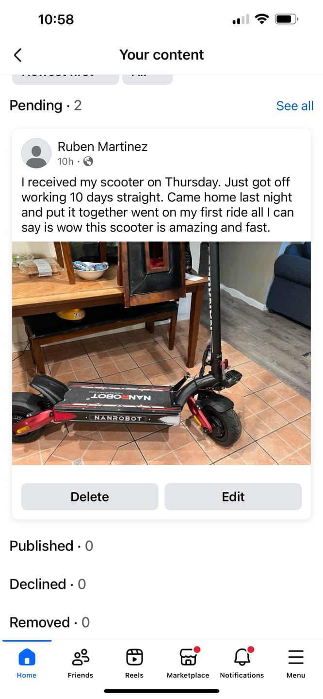 Customer photo review of NANROBOT LS7+ 72V