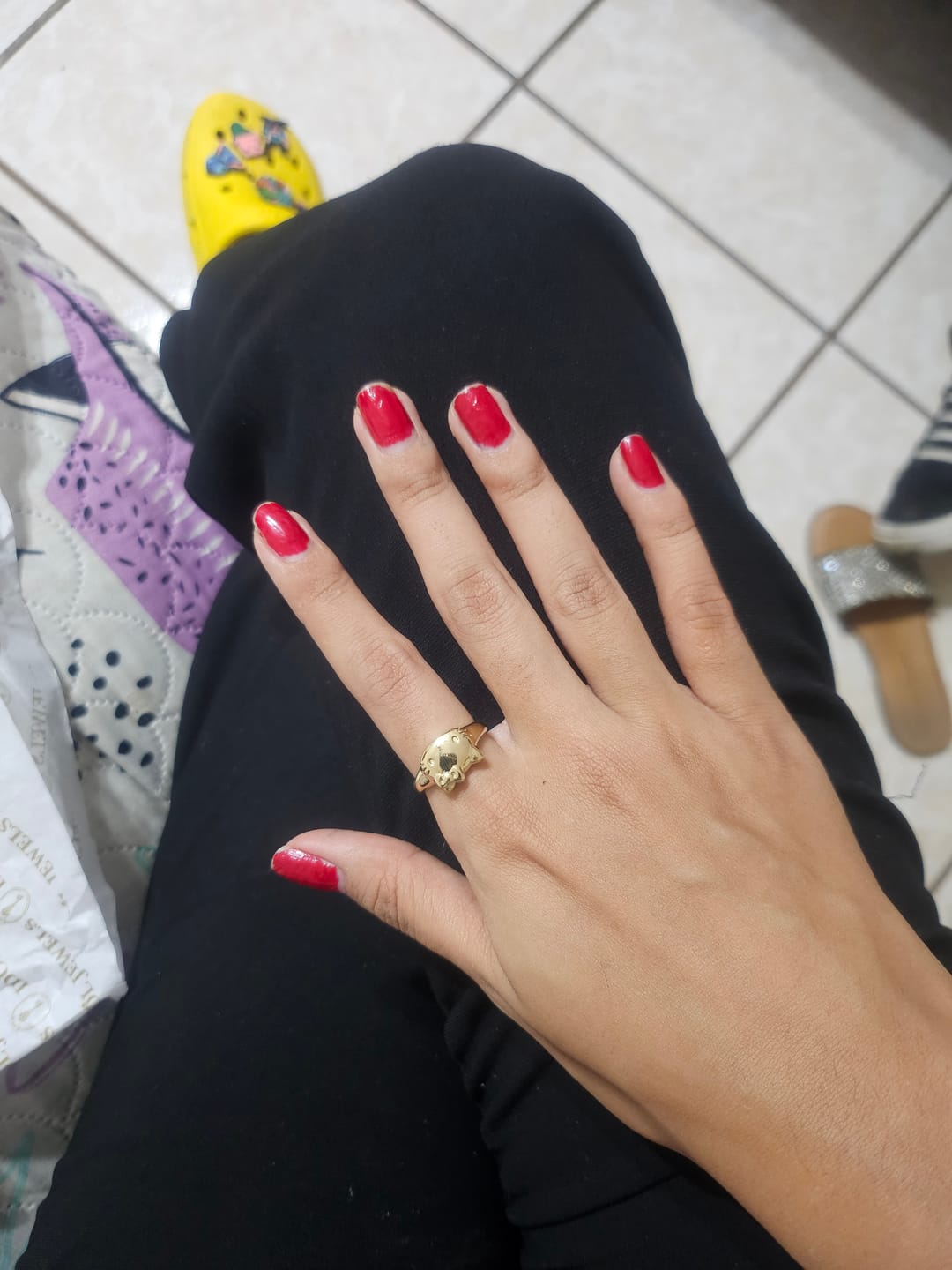 Customer photo review of Anillo Chunkylicious | Acero Inoxidable Baño de Oro 18k | Hello Kitty