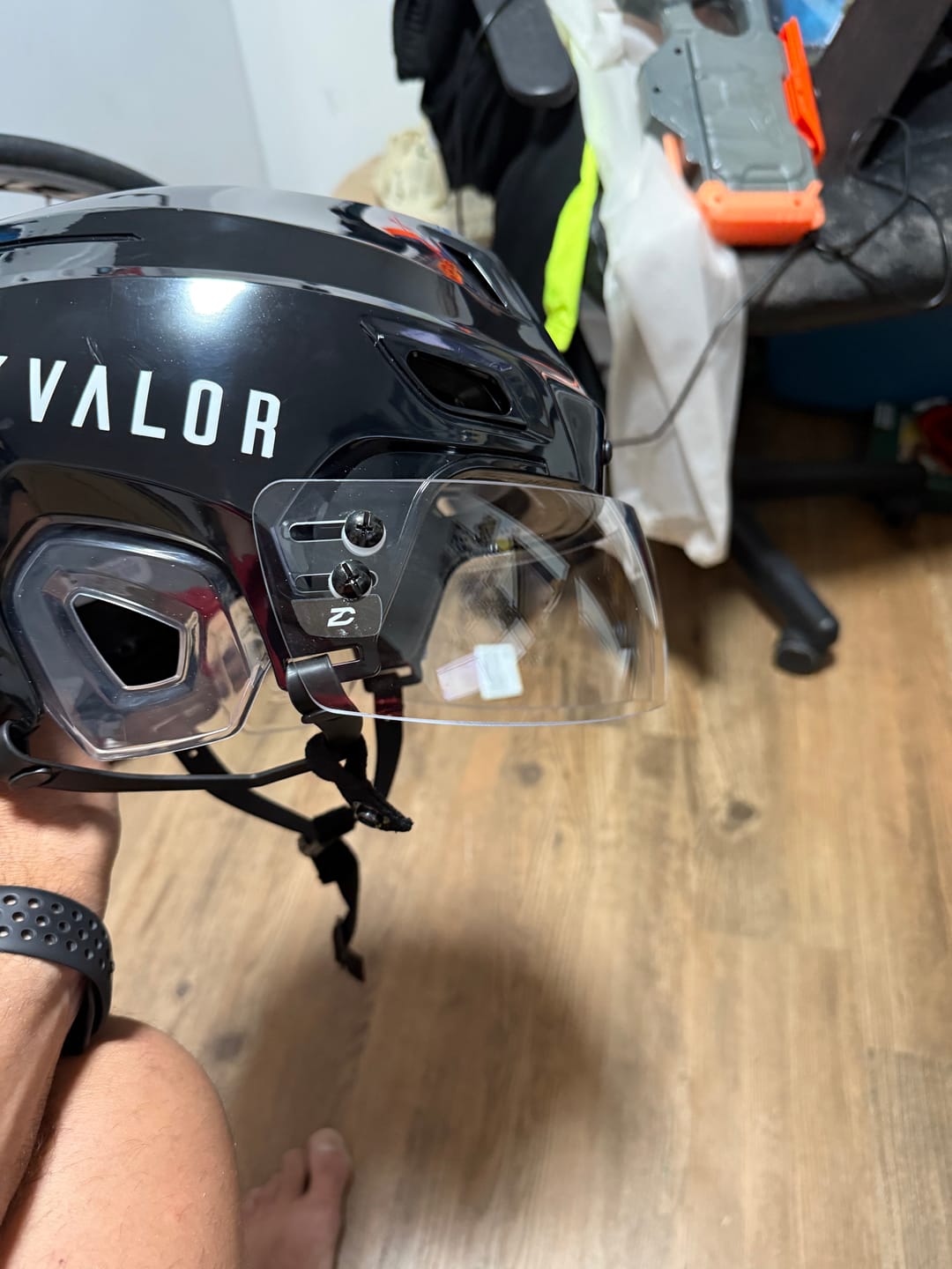 Customer photo review of ZVG1 SHORT CUT HOCKEY VISOR CLEAR