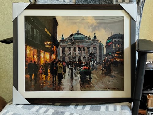 Customer photo review of Avenue de l opera, Edouard Cortes Painting
