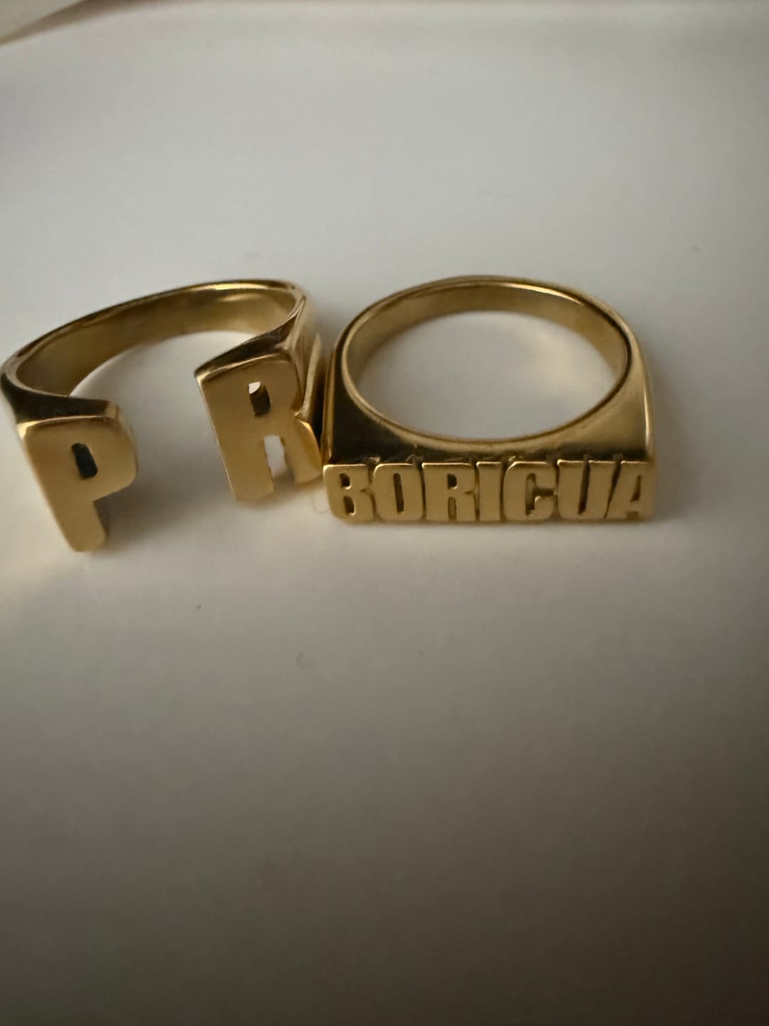 Customer photo review of 18K Plated PR Ring