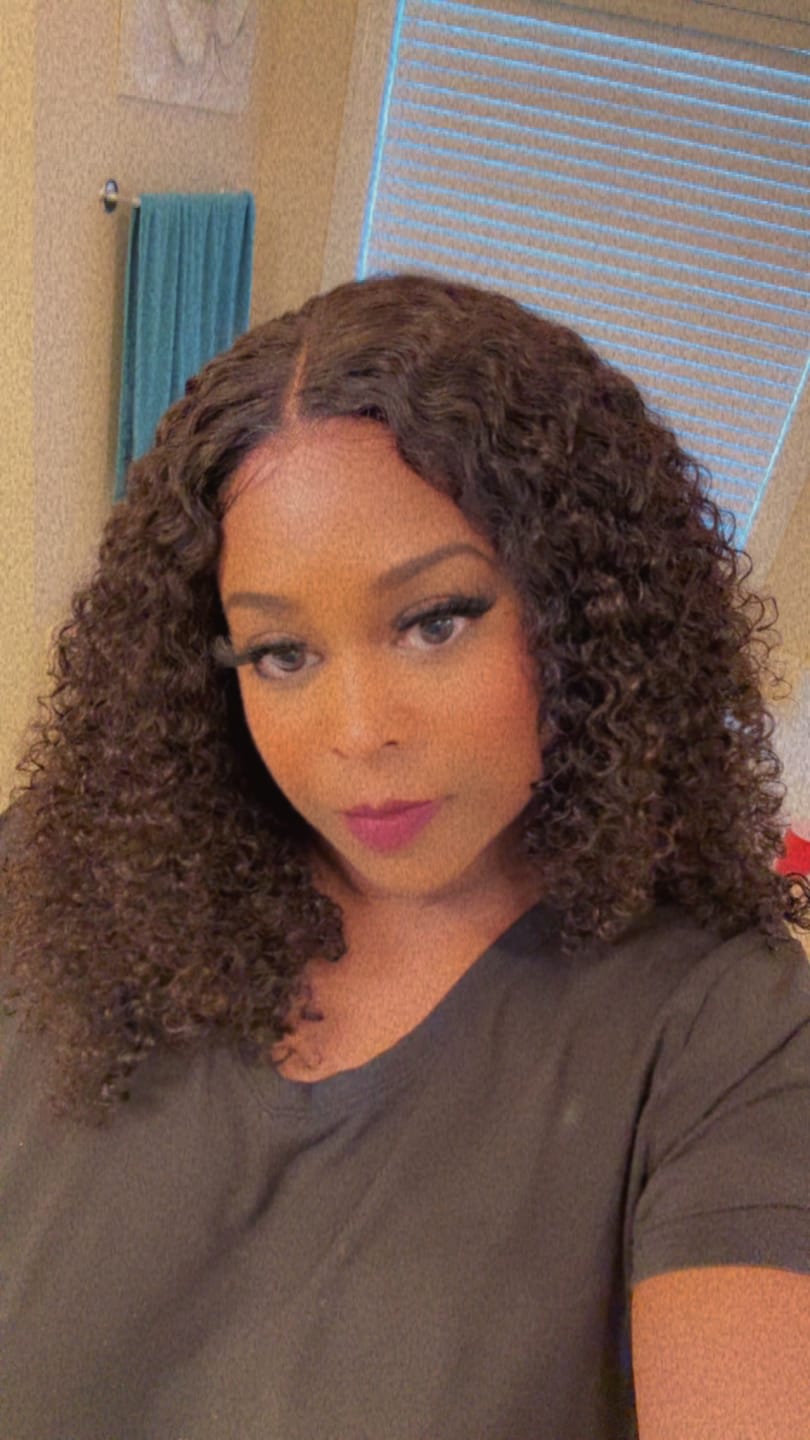 Customer photo review of Brazilian Curly Bundle