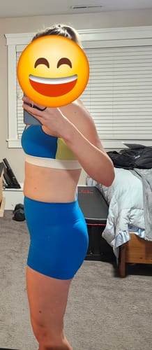 Customer photo review of BOLD Criss-Cross Sports Bra