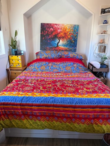 Customer photo review of VIBRANT TREE CANVAS