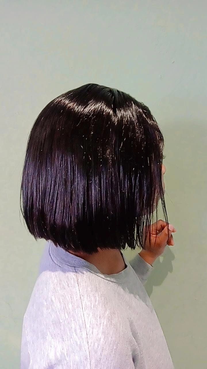 Customer photo review of Double Drawn Full Frontal Human Hair BOB Wig - Stunning and Natural Looking Wig