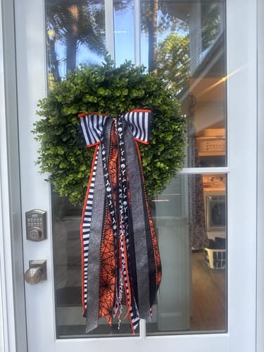 Customer photo review of Bewitched Wreath Ribbon