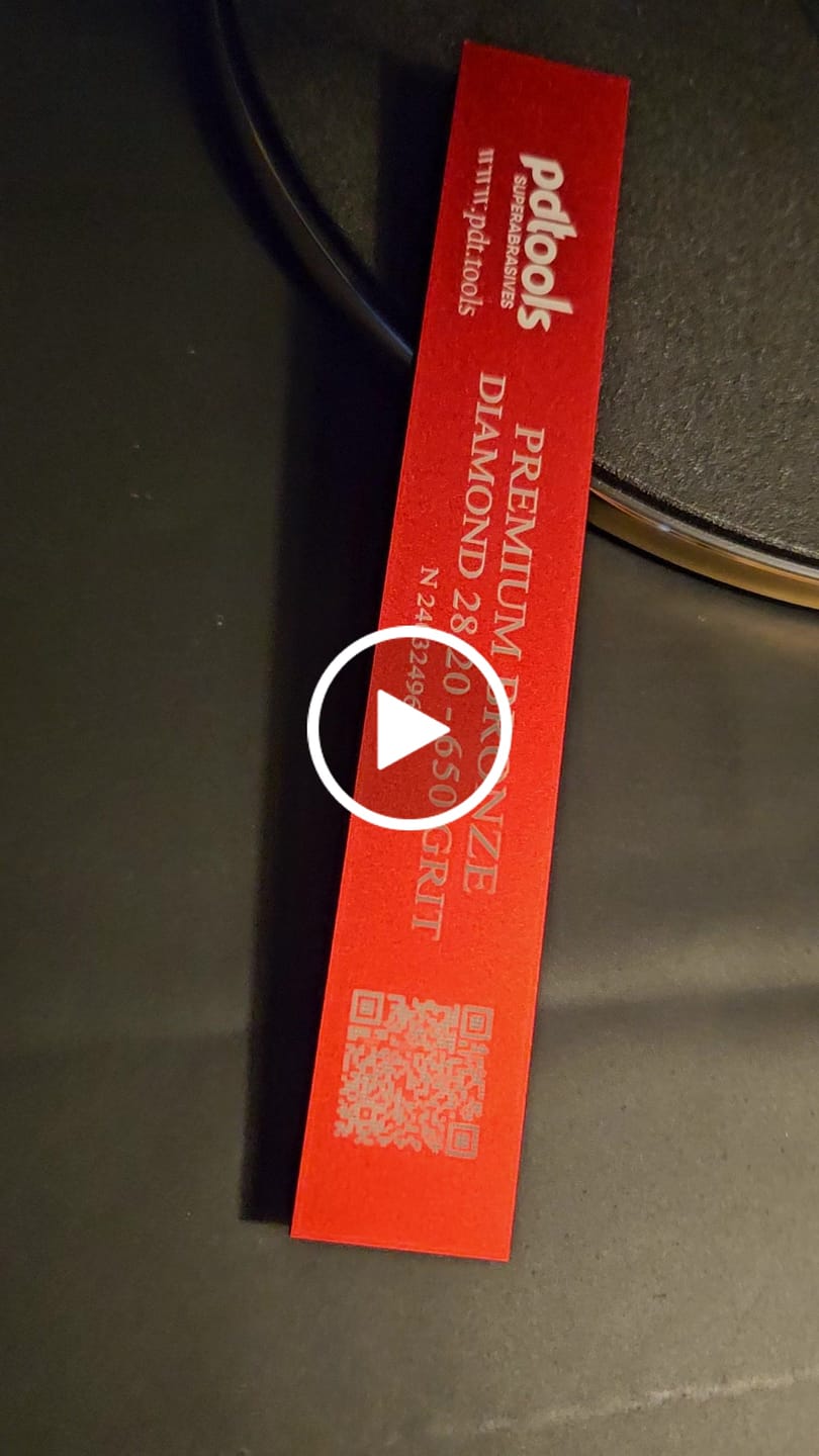 Customer video review of PDT (Poltava) Premium Diamond metallic bonded (New version)