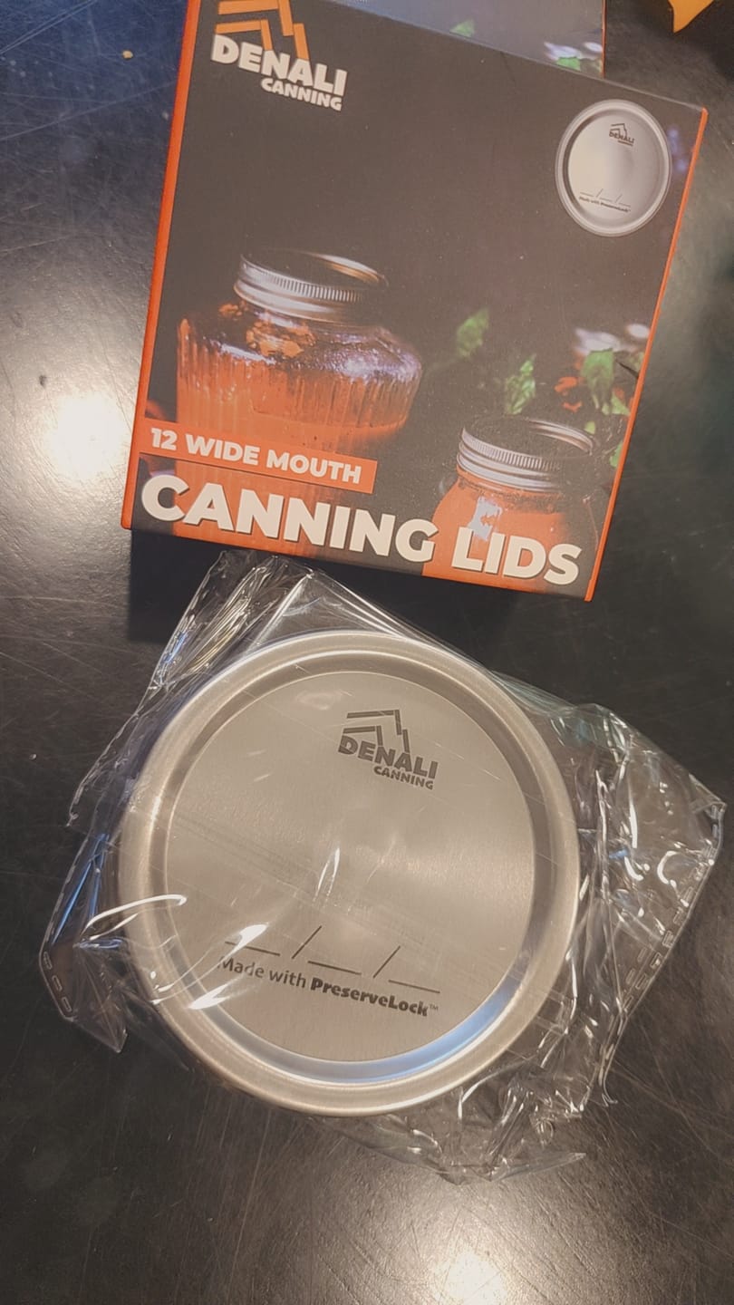 Customer photo review of 24 Pack – Denali® Lids, Wide Mouth