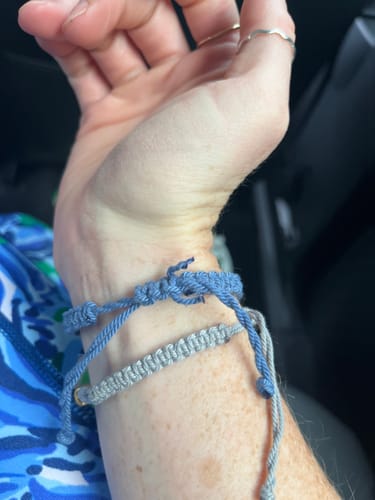 Customer photo review of Personalized Pet Paw Pet Name Bracelet Dog Cat Memorial Keepsake Gift