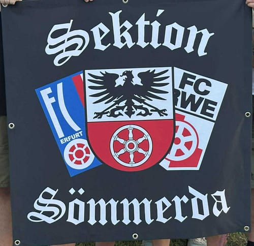 Customer photo review of Stoffbanner inkl. Druck