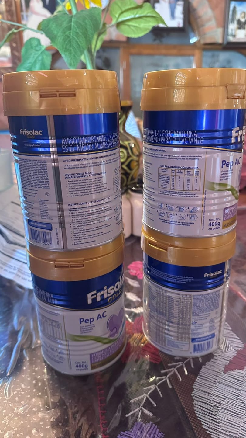 Customer photo review of Frisolac Gold Pep A C (0 A 12 Meses) Pack Con 800 Gr