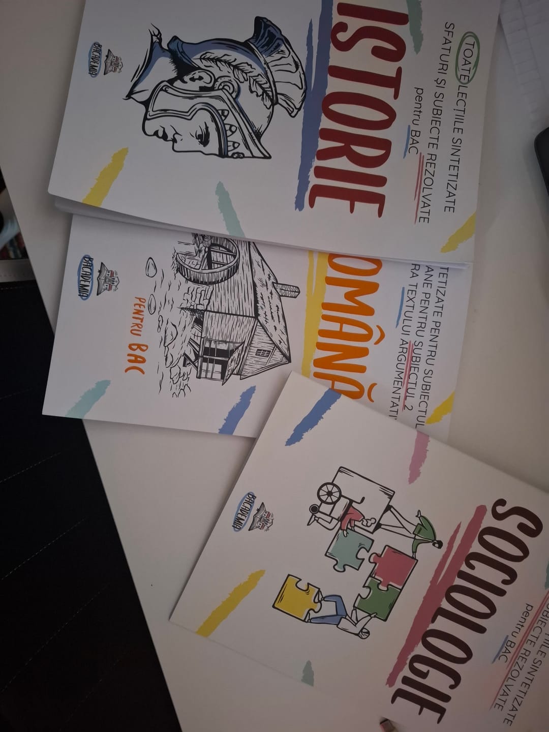 Customer photo review of Pachet Bacalaureat (Română + Istorie + Sociologie) Bacademia