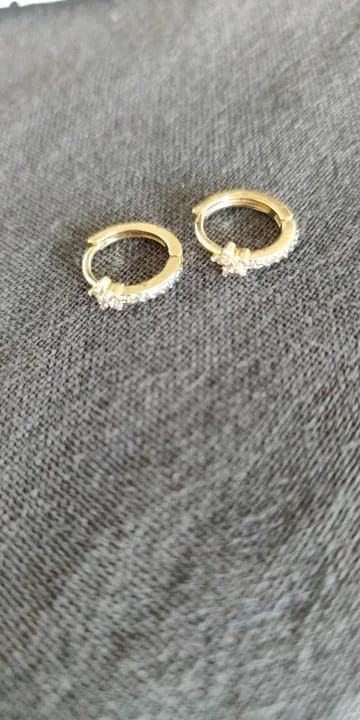 Customer photo review of Clara Star Hoop Piercing