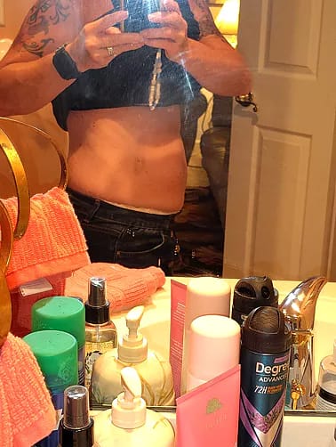 Customer photo review of ⁠Crema para la panza - 50ml