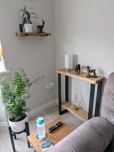 Customer photo review of Console Table with Shelf 22.5cm Depth | 84cm High