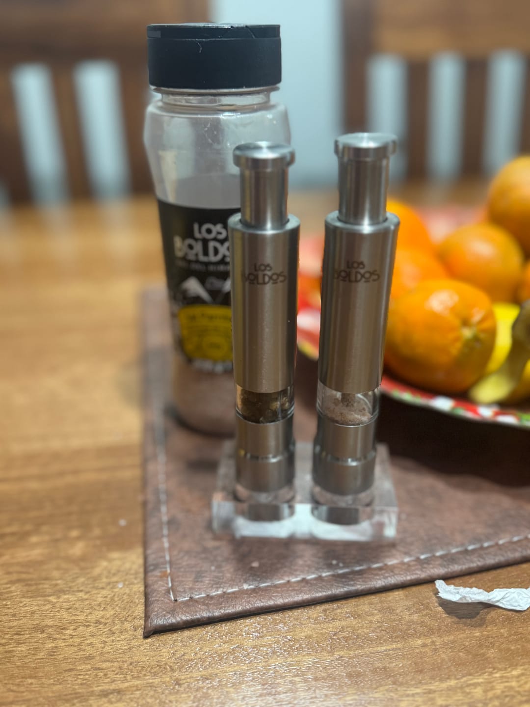 Customer photo review of Molinillos de Acero - Set 2 Unidades con Base de Acrílico  Sal del Himalaya + Mix 4 Pimientas