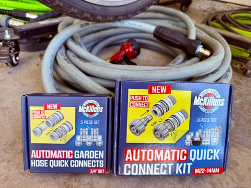 Customer photo review of Garden Hose Quick Connect Pair