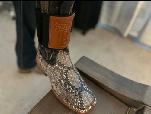 Customer photo review of Bootstraps For Cowboy Boots