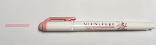 Customer photo review of Zebra Mildliner Fragrance Double Sided Highlighters