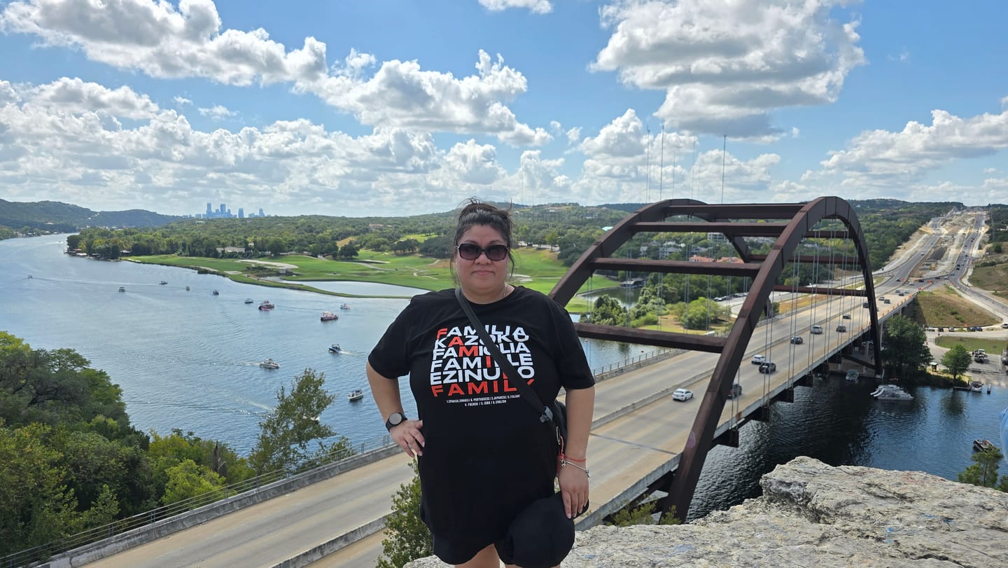 Customer photo review of Family in Every Language - Unisex T-shirt (FINAL SALE)