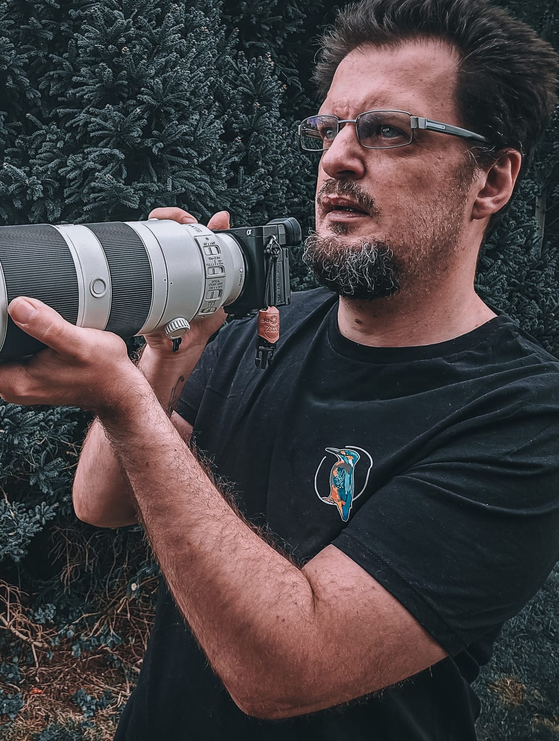 Customer photo review of Eisvogel ganz Bio Männer T-Shirt