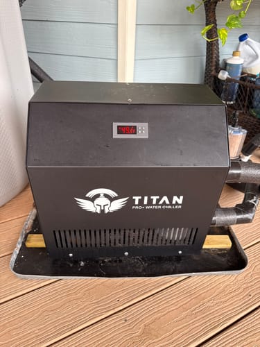 Customer photo review of Cold Plunge Chiller Black