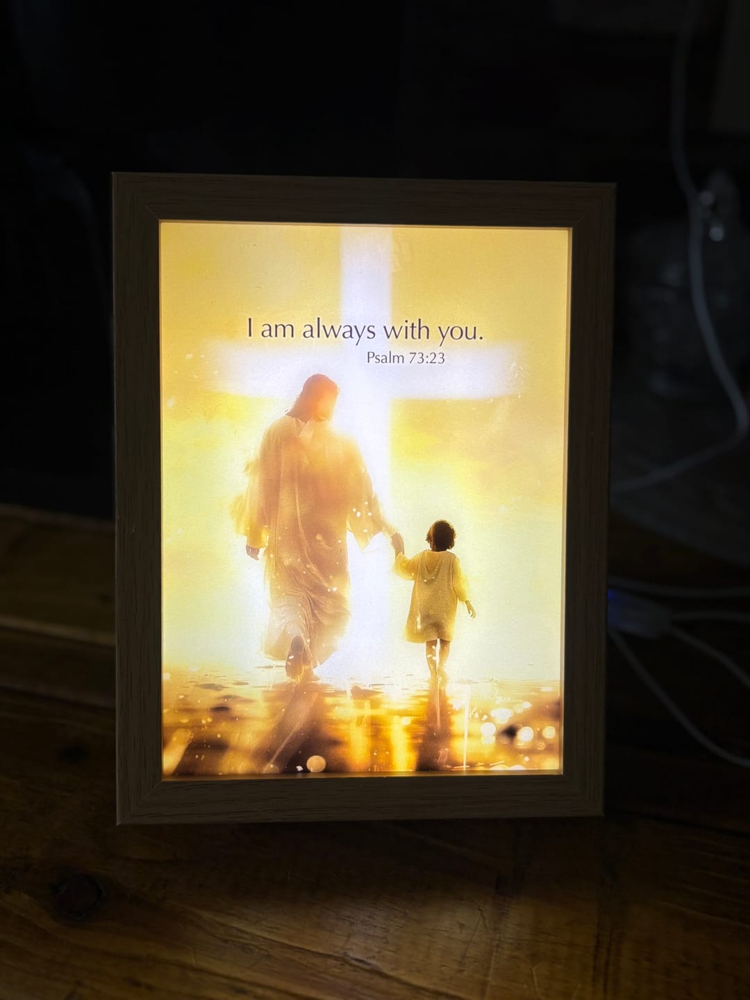 Customer photo review of The Jesus Lamp