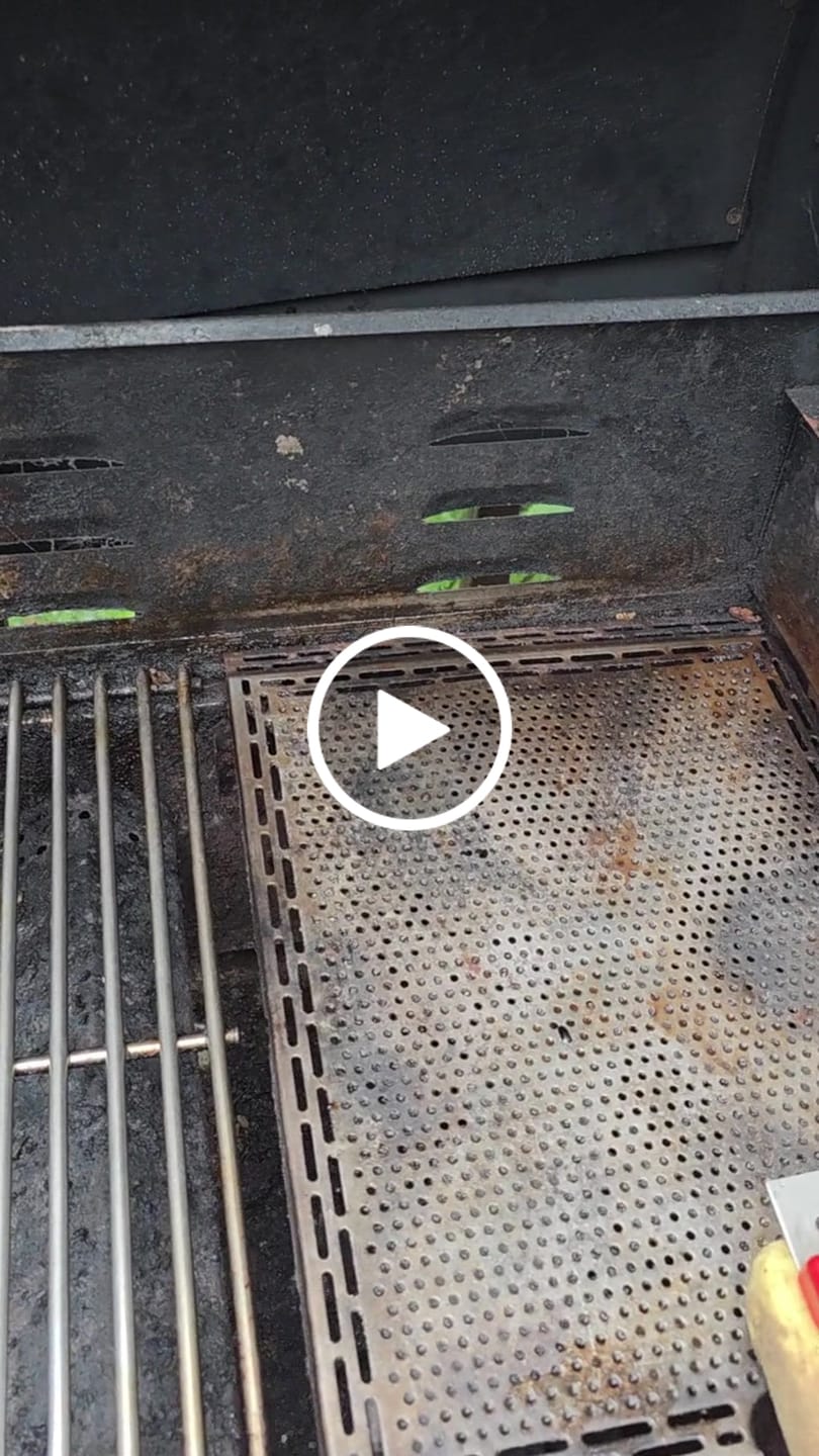 Customer video review of Grill Brush w/ Scraper