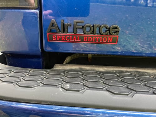 Customer photo review of Air Force SPECIAL Edition Car Metal Badge