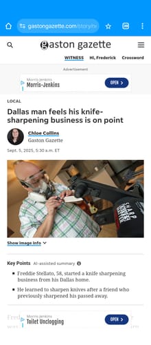 Customer photo review of Pro Value Ceramic Belts