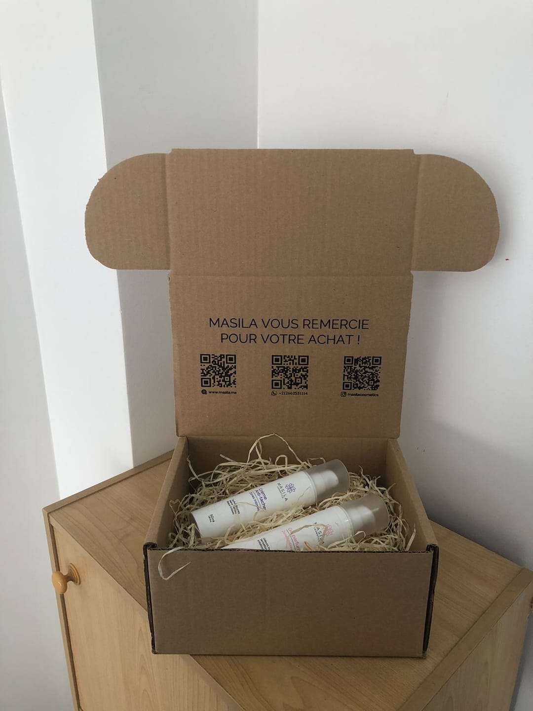 Customer photo review of Coffret Intime Masila – Crème Anti-Taches + Gel Parfumant