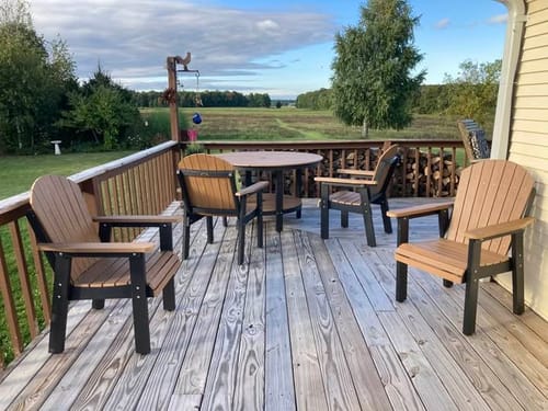 Customer photo review of 5-Piece Outdoor Dining Table Set