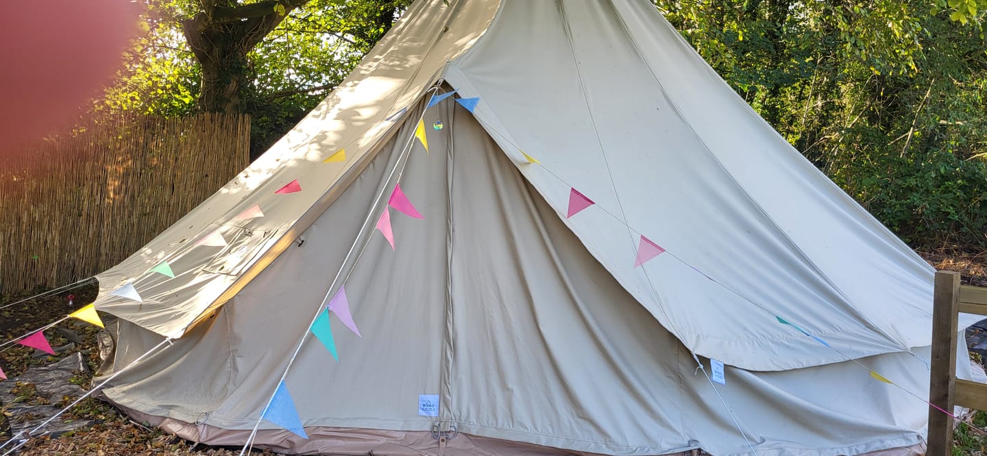 Customer photo review of Classic Bell Tent