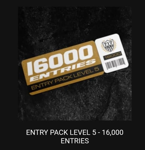 Customer photo review of ENTRY PACK LEVEL 5 - 16,000 ENTRIES