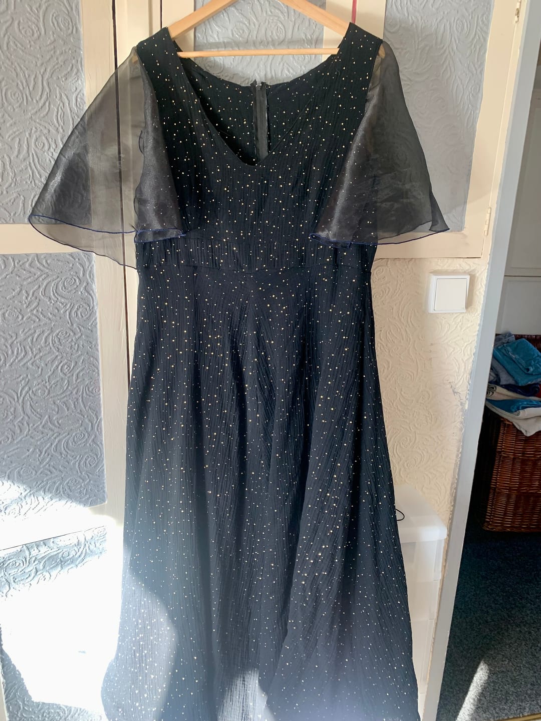 Customer photo review of Gold Speckled Double Gauze Fabric