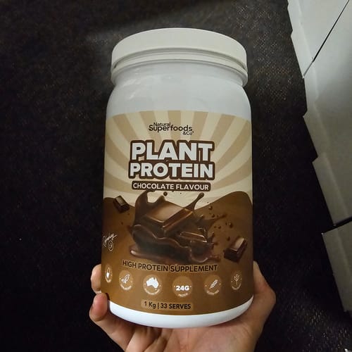 Customer photo review of Plant Protein Powder Chocolate 1Kg
