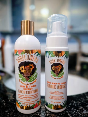 Customer photo review of Sunflowers Essential Bundle - Curl & Twirl Leave In Conditioner