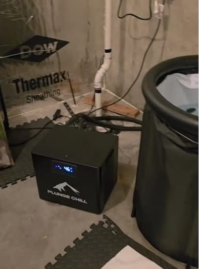 Customer photo review of Cold Plunge Tub with Chiller