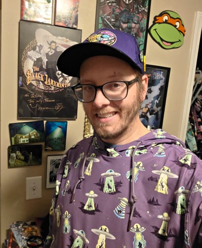 Customer photo review of Scream Me Up! – Performance Hoodie