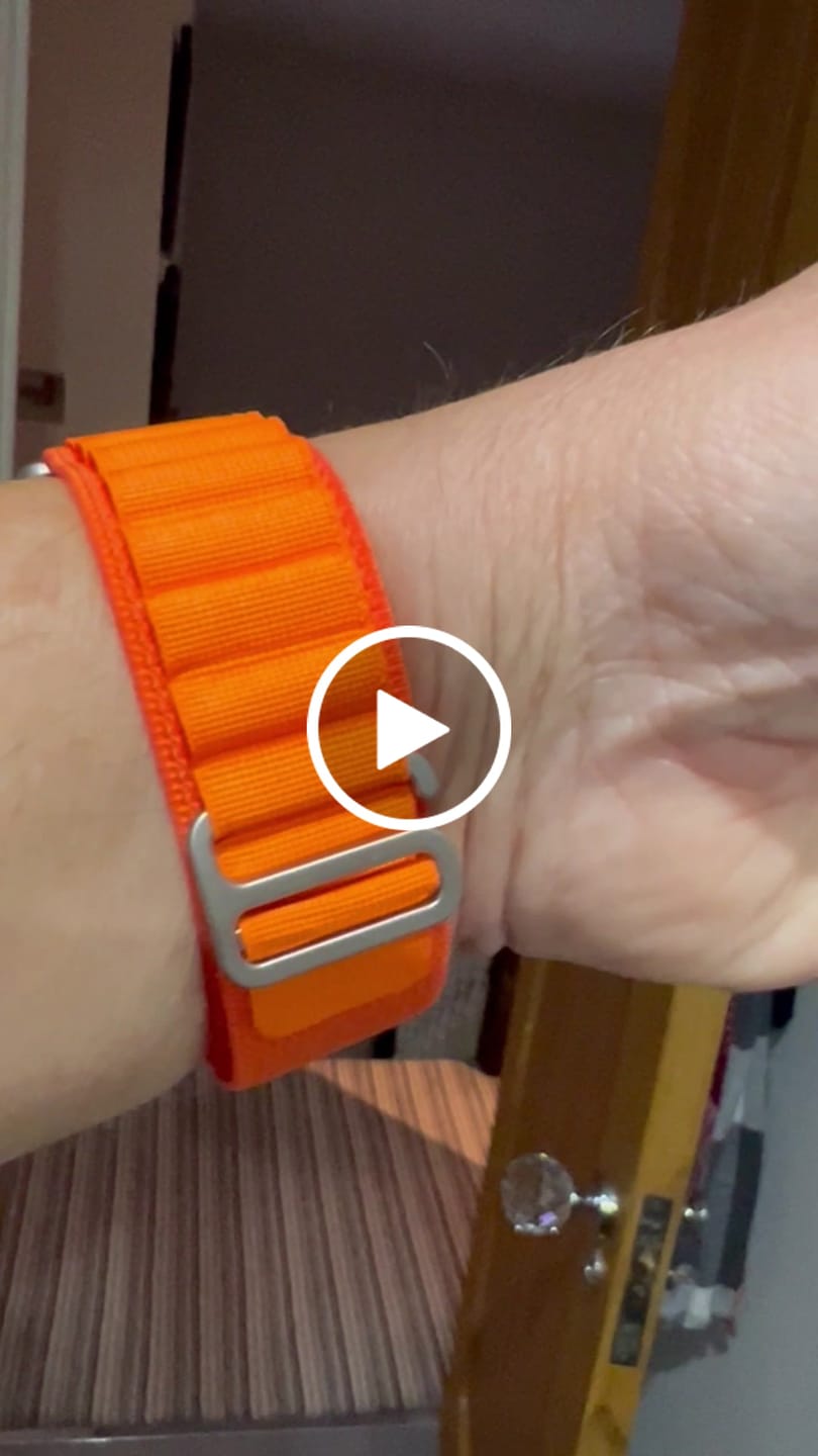Customer video review of Alpine Nylon Loop Strap for Apple Watch